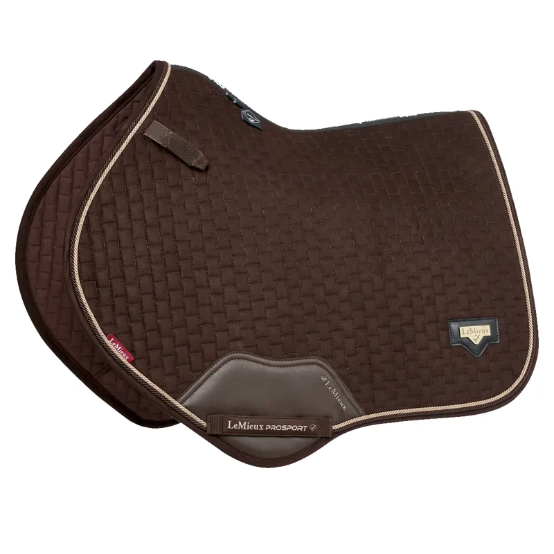 LeMieux Puissance Suede Close Contact Pad - Brown